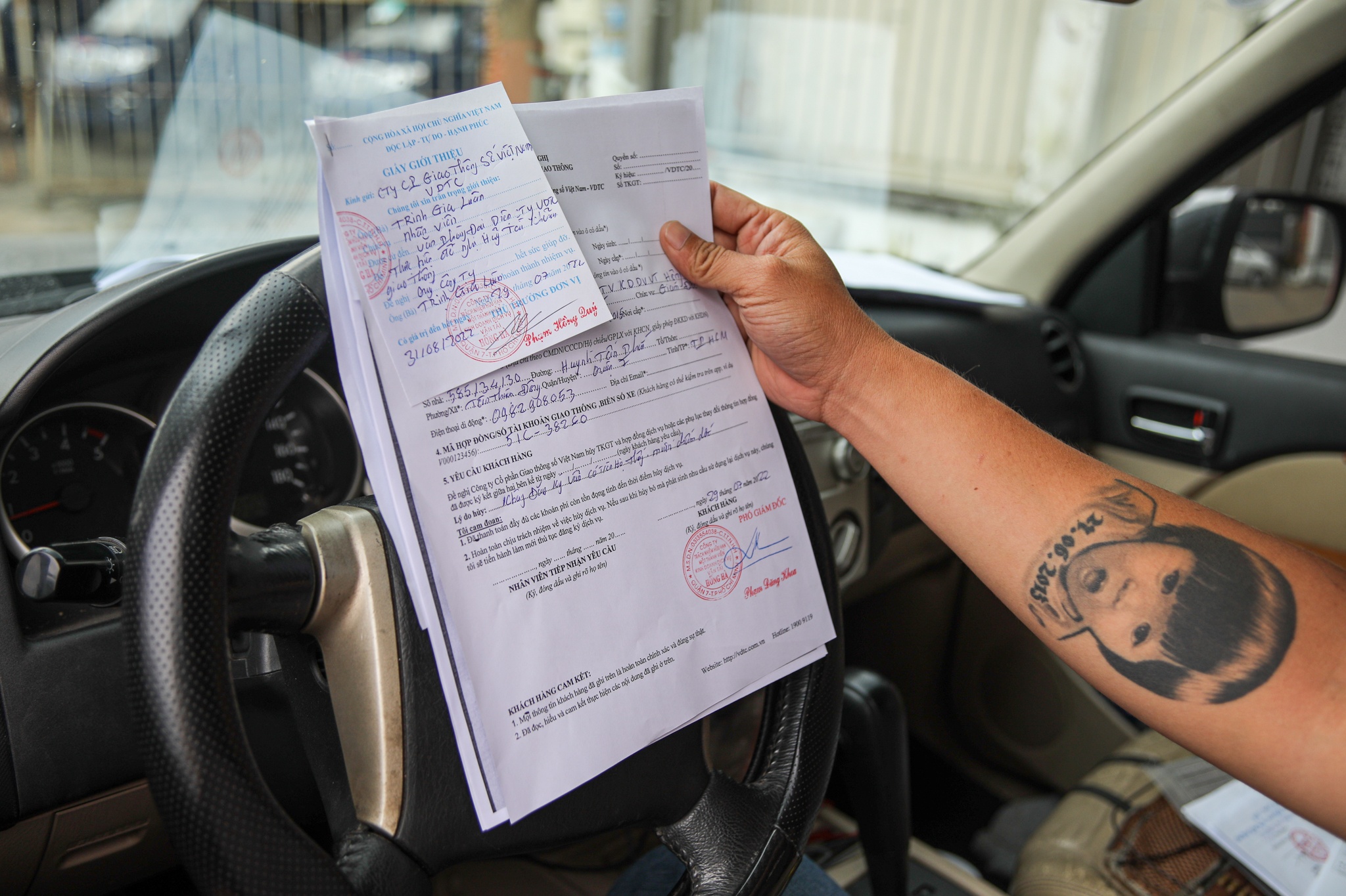 tai xe di hang tram km huy the Epass anh 3