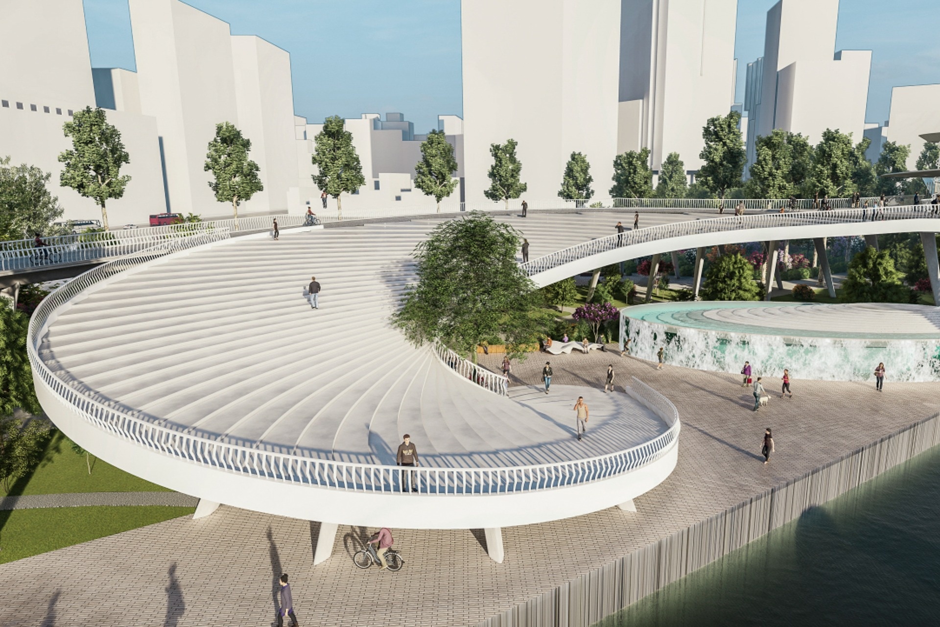 cầu đi bộ sài gòn ảnh 4 cau di bo sai gon anh 4