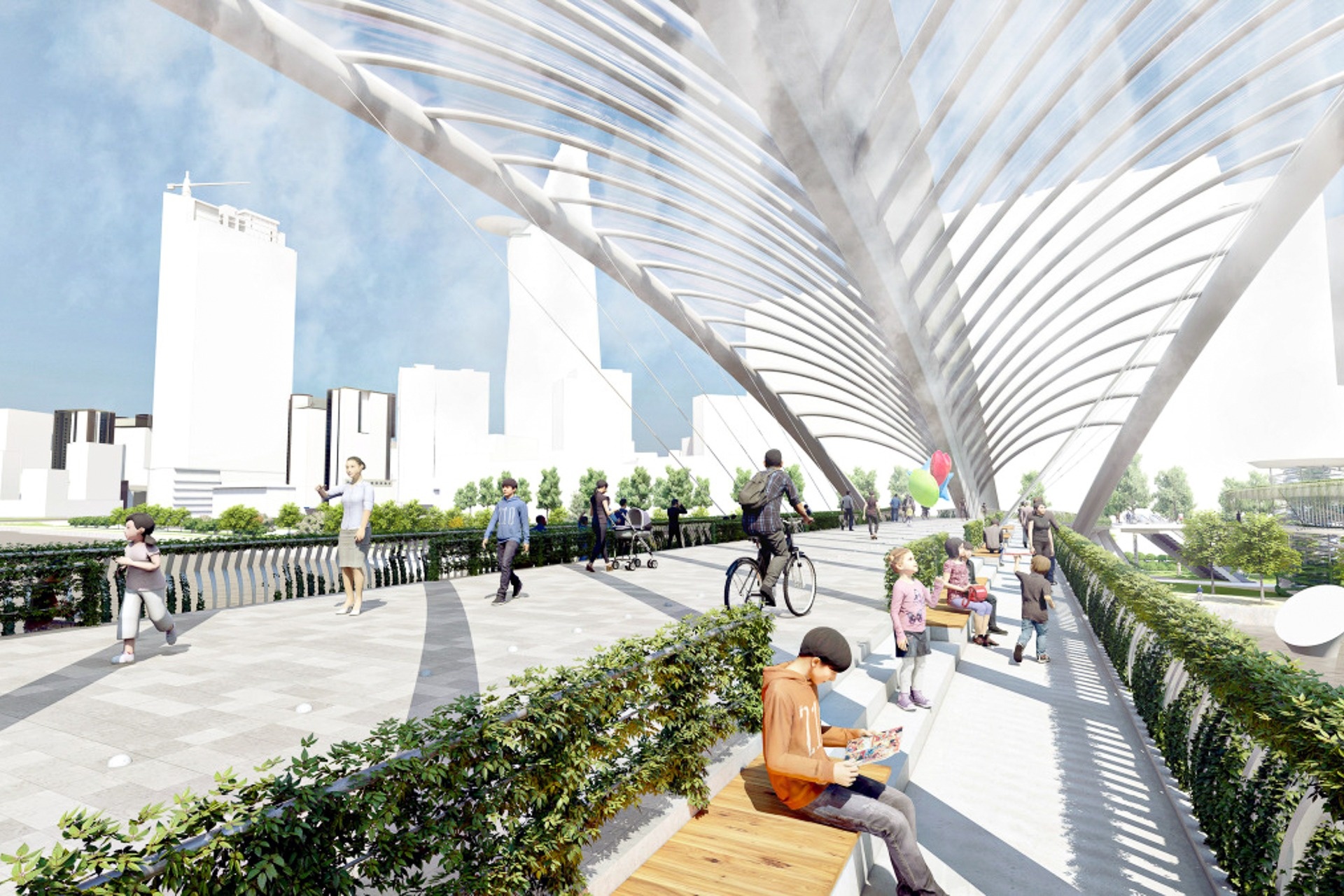 cầu đi bộ sài gòn ảnh 5 cau di bo sai gon anh 5