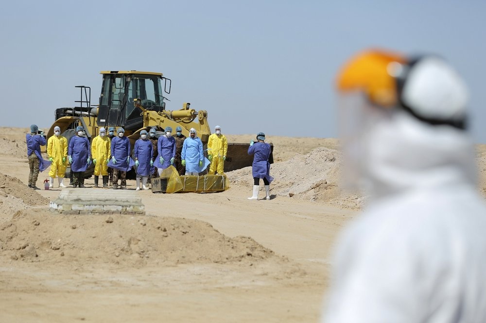 nghia trang Covid-19 o Iraq anh 6