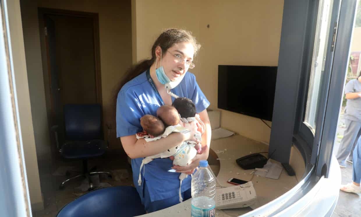 no o Beirut,  benh vien Beirut hu hai anh 2