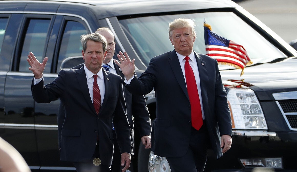 mau thuan giua ong Trump va thong doc Georgia anh 1