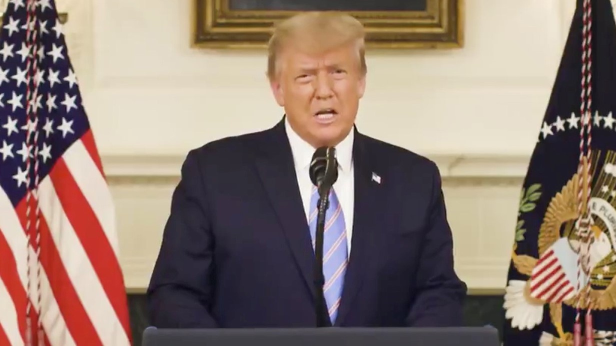 Tong thong Trump thua nhan chien thang cua ong Biden hinh anh