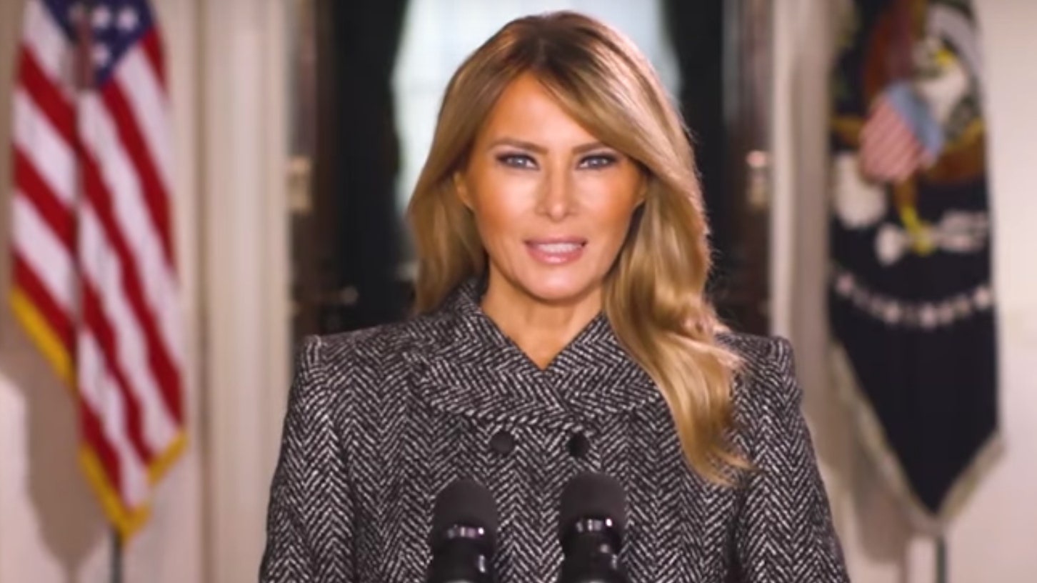 Ba Melania Trump chia tay nguoi dan My hinh anh