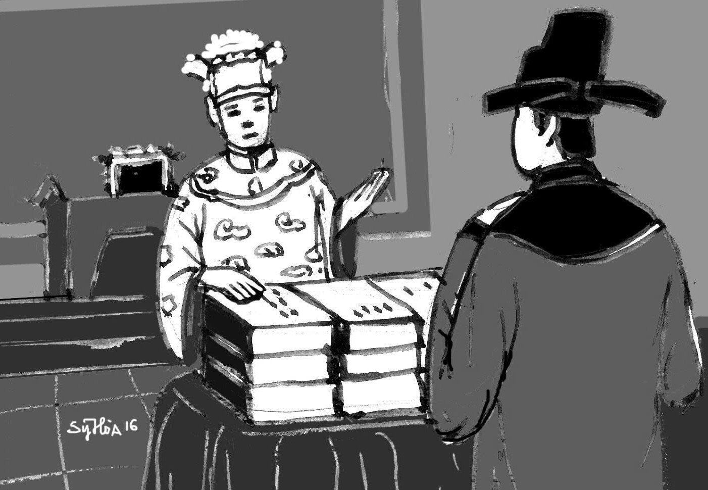 Vua Le, chua Trinh, chua Nguyen me doc sach hinh anh