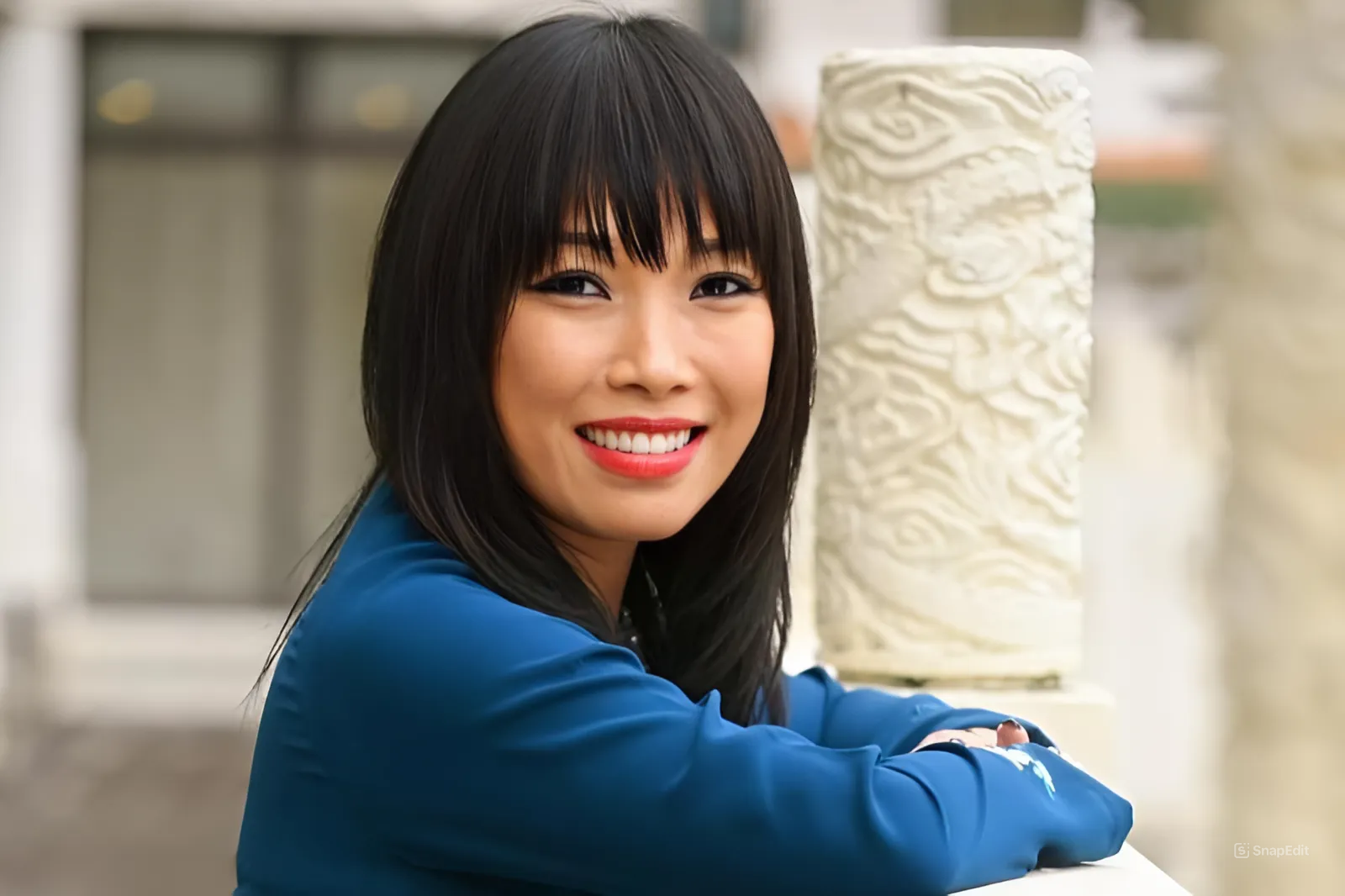 Nu nghi si Phap goc Viet luon huong ve coi nguon hinh anh