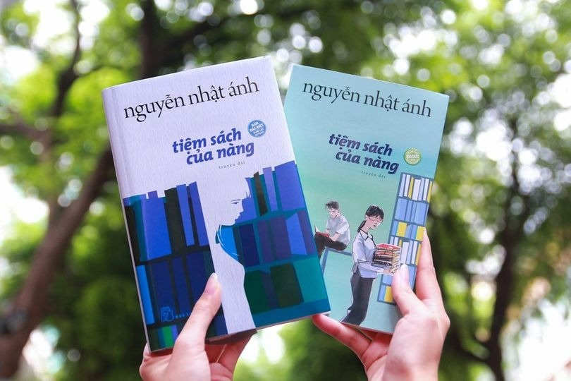 Nha van Nguyen Nhat Anh doc trich doan 'Tiem sach cua nang' hinh anh