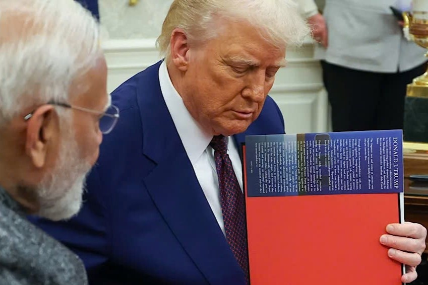 Mon qua ong Trump tang Thu tuong An Do hinh anh