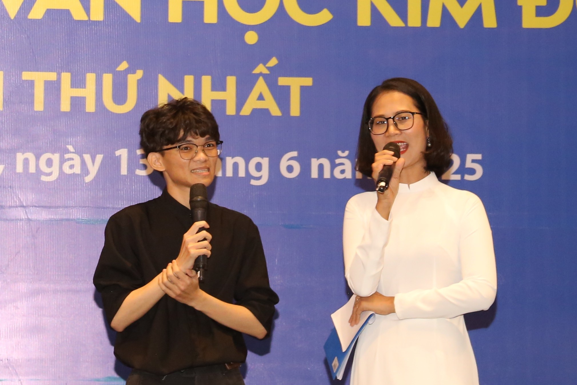 Giai Nhat Giai thuong Van hoc Kim Dong chia se ve cam hung sang tac hinh anh