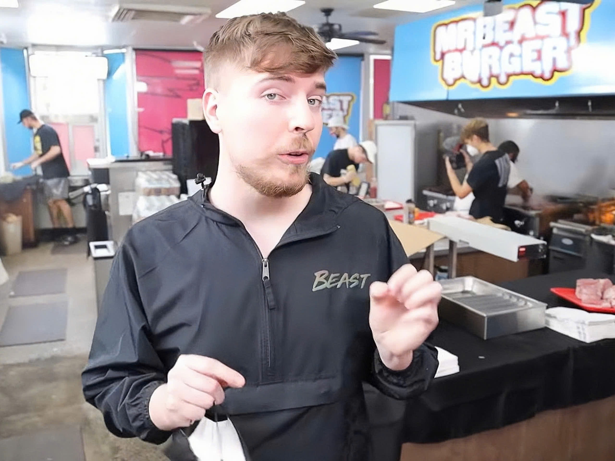 MrBeast,  burger,  kinh doanh anh 1