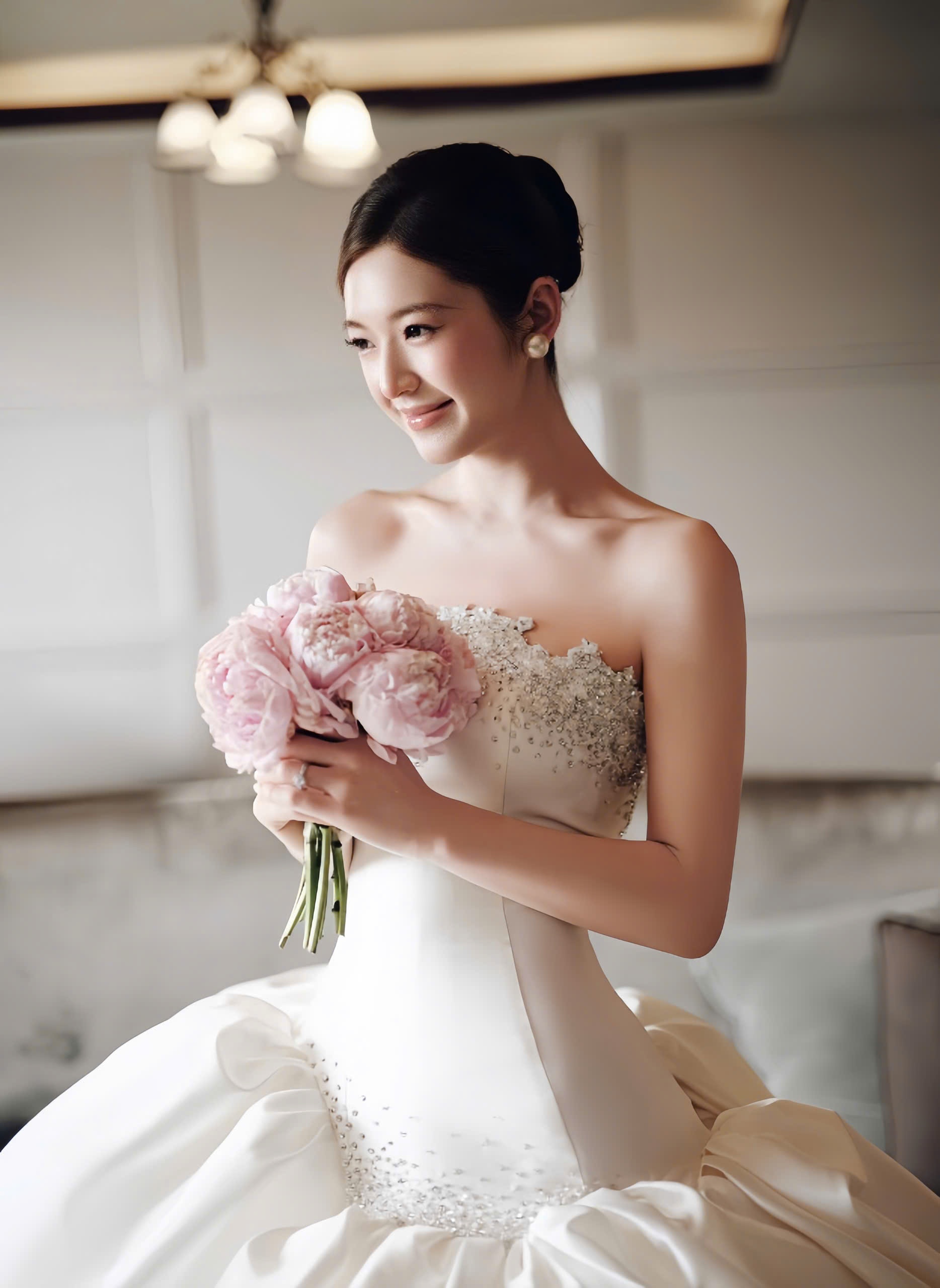 b&ocirc;ng tai,  cưới,  đ&iacute;nh h&ocirc;n ảnh 1