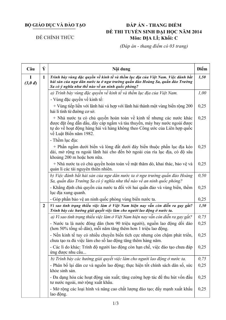 de thi dai hoc mon dia ly khoi c 2014 anh 2