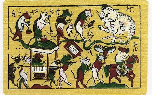 Nhung buc tranh gan lien voi Tet xua hinh anh