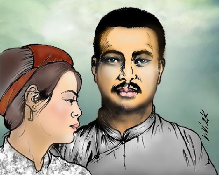 Phu nhan cua anh hung Nguyen Thai Hoc tuan tiet theo chong hinh anh