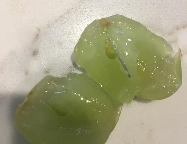 Ba me o Australia tim thay kim nhon bi nhet ben trong qua nho hinh anh