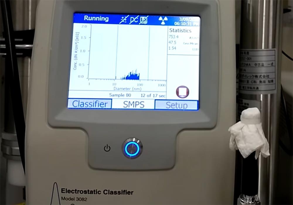 Thi nghiem kha nang lot hat nho cua khau trang y te, khan giay va vai hinh anh