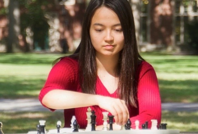 Nu ky thu vo dich giai co vua the gioi nam 13 tuoi hinh anh