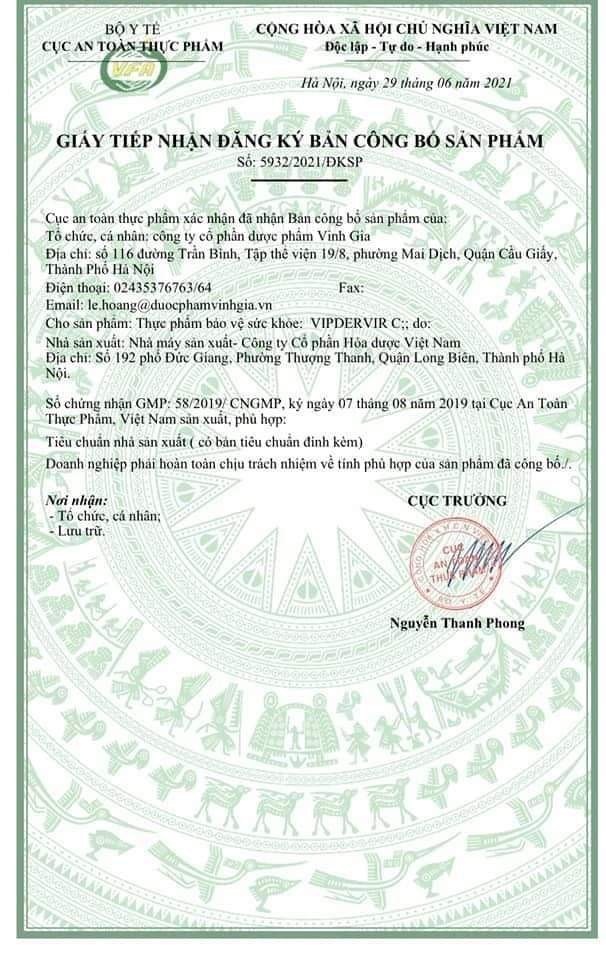 thuoc dieu tri Covid-19 Vipdervir anh 2