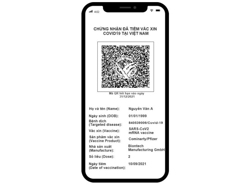 Hộ chiếu vaccine ảnh 1 Ho chieu vaccine anh 1