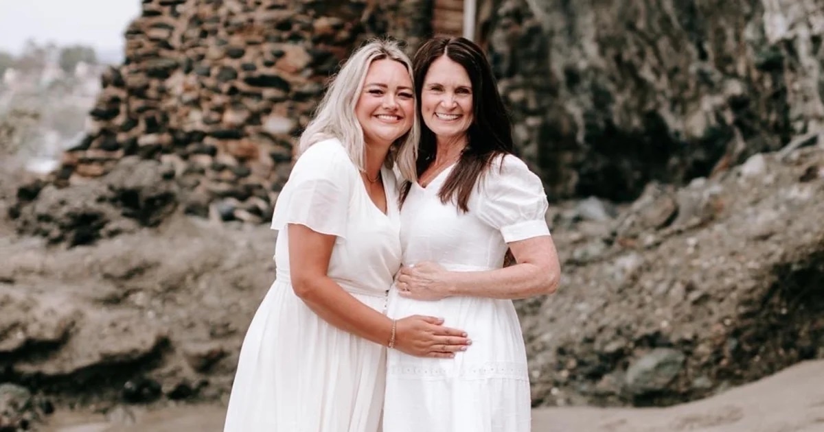 Me chong mang thai ho con trai va con dau hinh anh