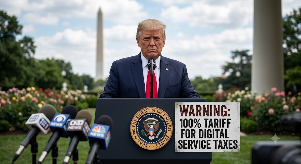 Ong Trump: Se ap thue 100% voi nuoc danh thue Big Tech My hinh anh