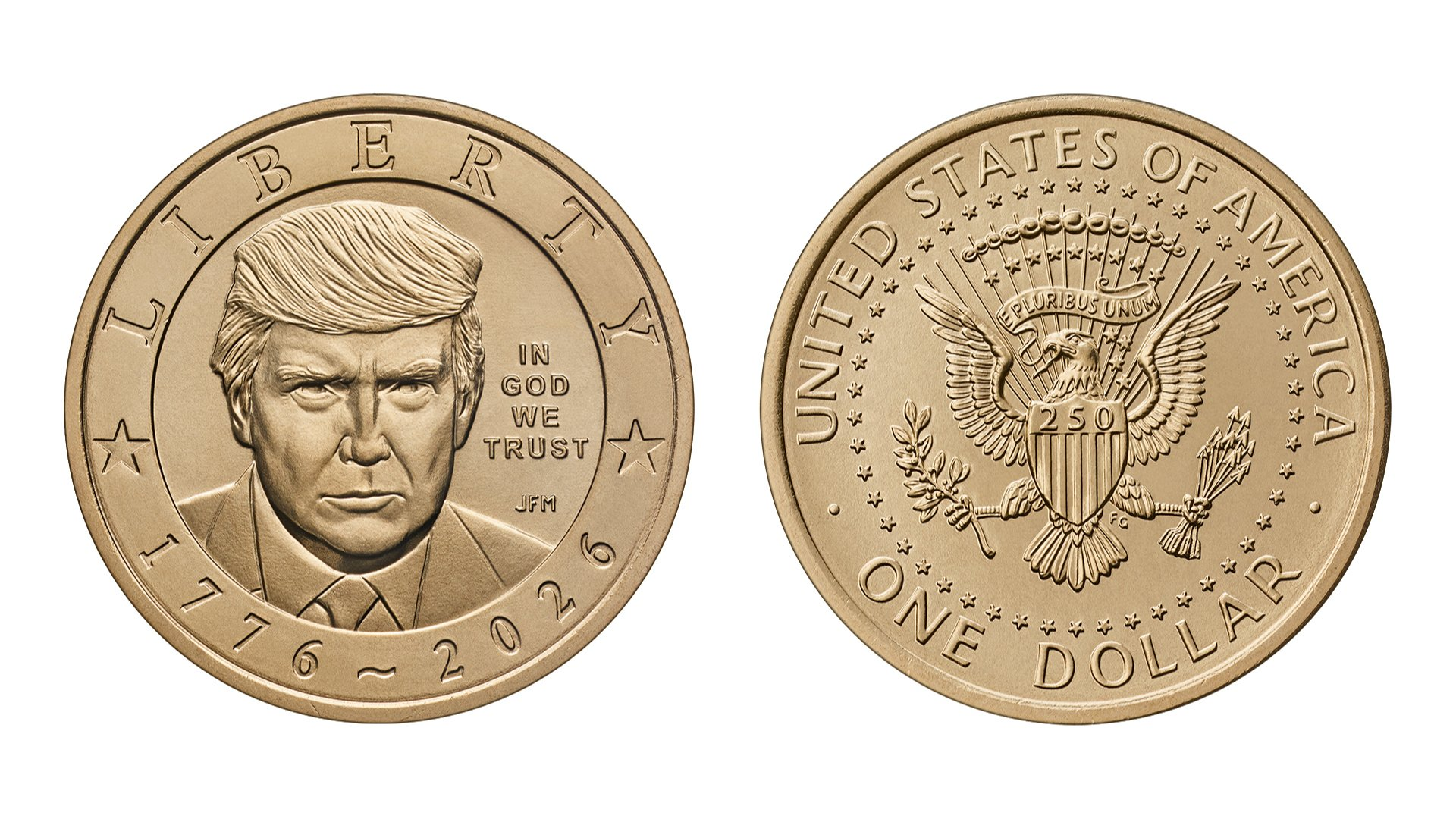 Đồng xu 1 USD có hình ông Trump gây tranh cãi