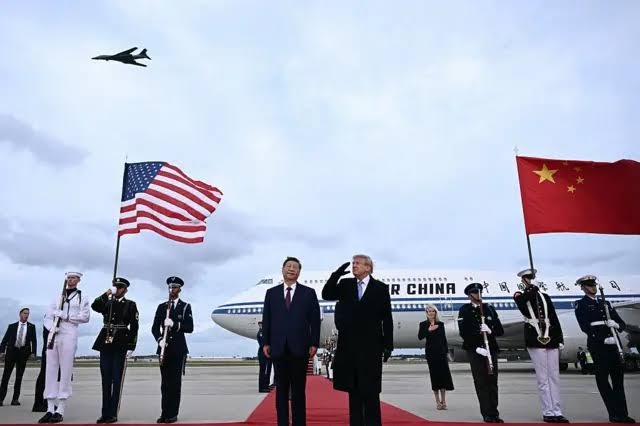 Màn trình diễn trên không chào mừng Chủ tịch Tập Cận Bình thăm Mỹ