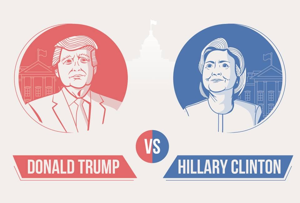 Nhung con so biet noi ve Trump va Clinton hinh anh