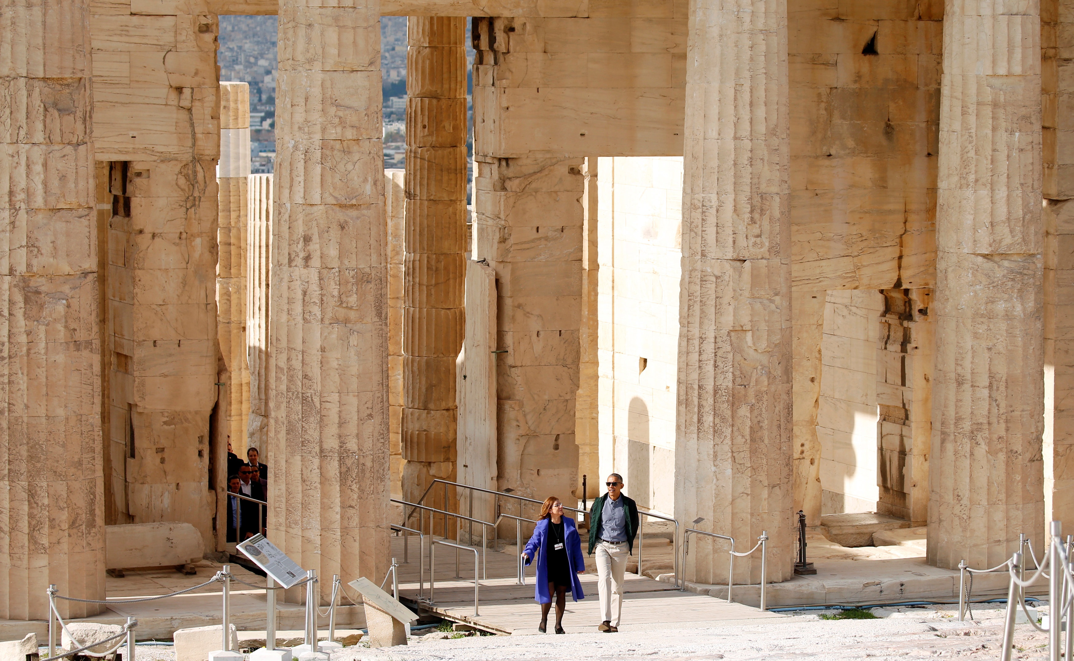 Obama tham den Parthenon anh 1