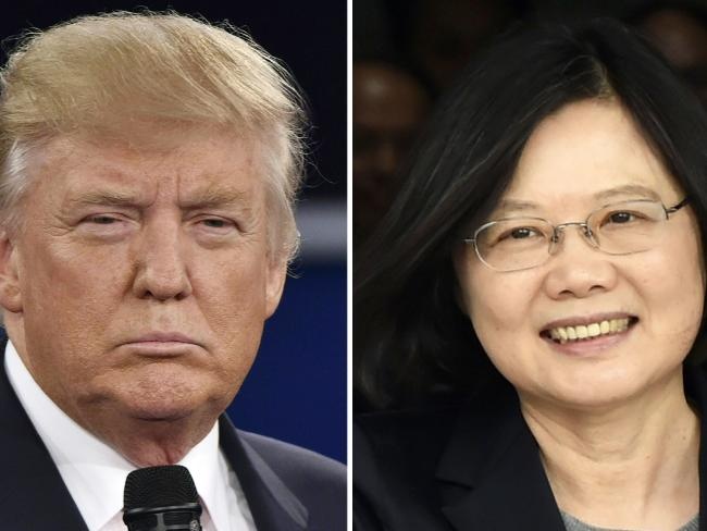 Dien dam cua Trump va lanh dao Dai Loan duoc sap xep tu lau hinh anh