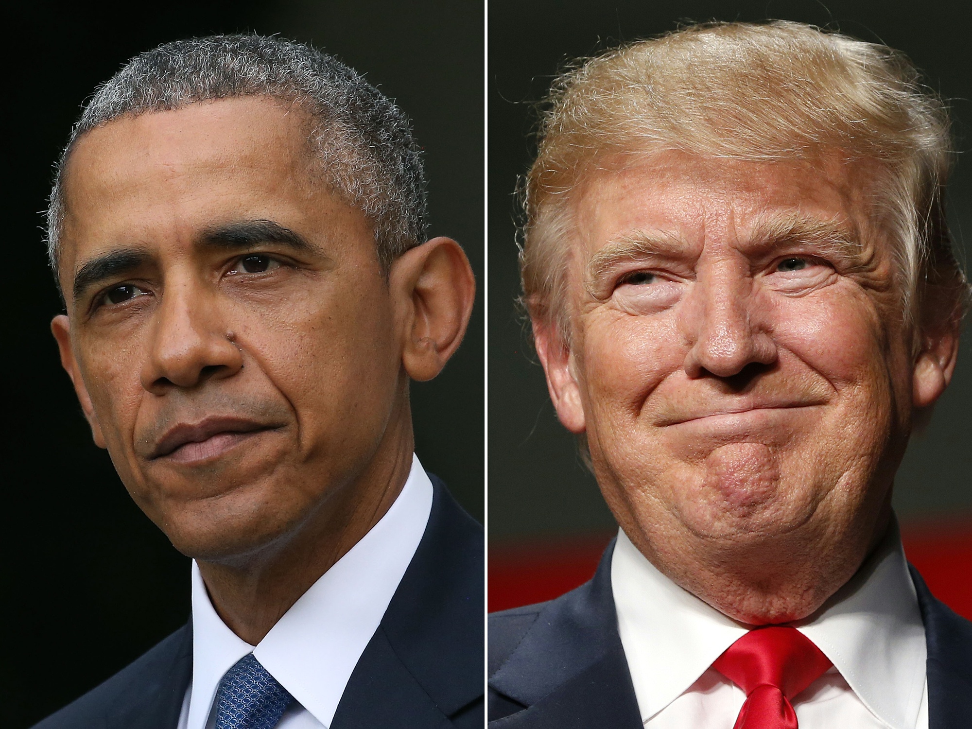 Obama chuc nam moi lan cuoi, Trump chao 2017 den ke thu hinh anh