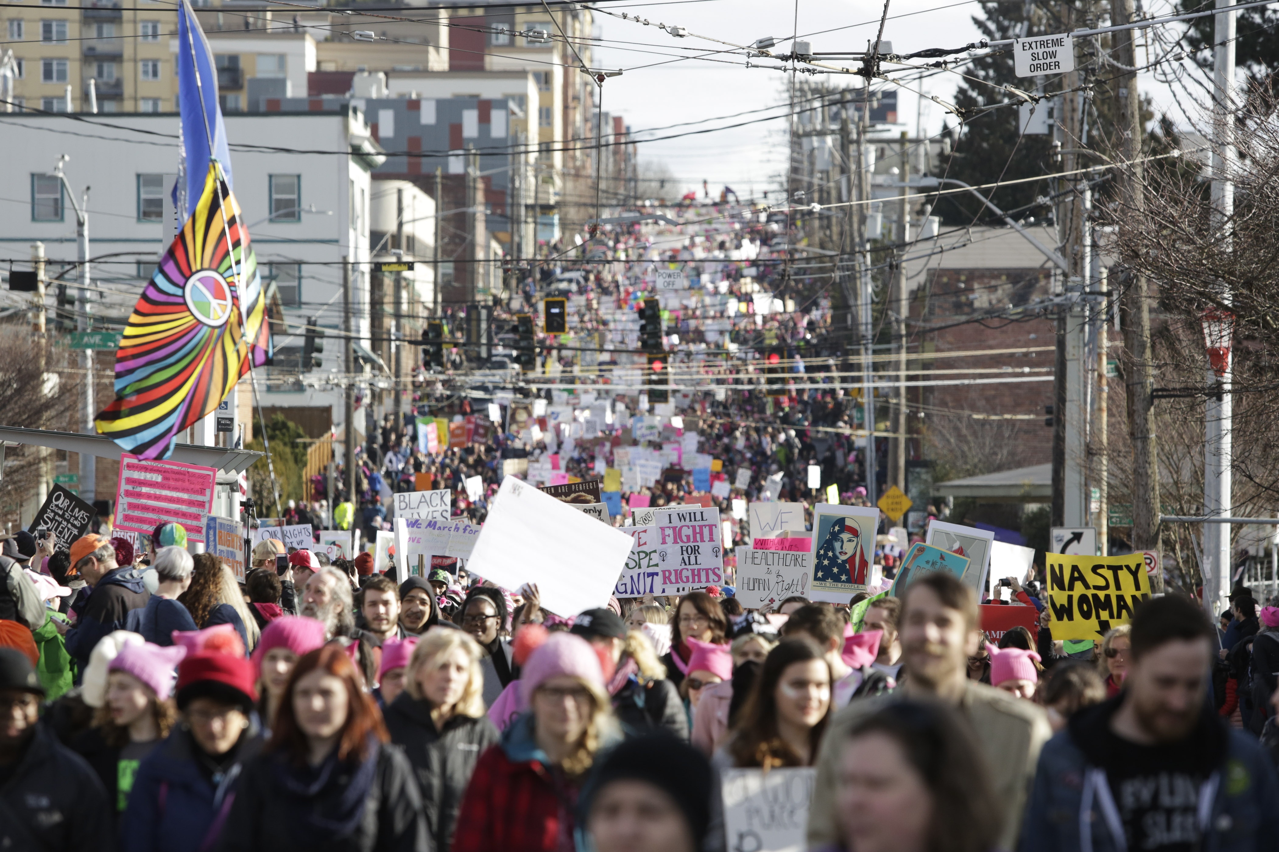 bieu tinh chong Trump sau ngay nham chuc anh 12