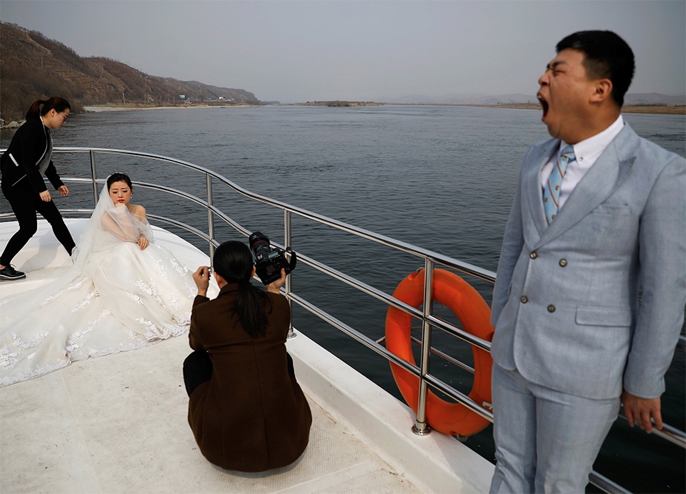 Vung bien gioi diu hiu trong luc Trung Quoc - Trieu Tien lanh nhat hinh anh