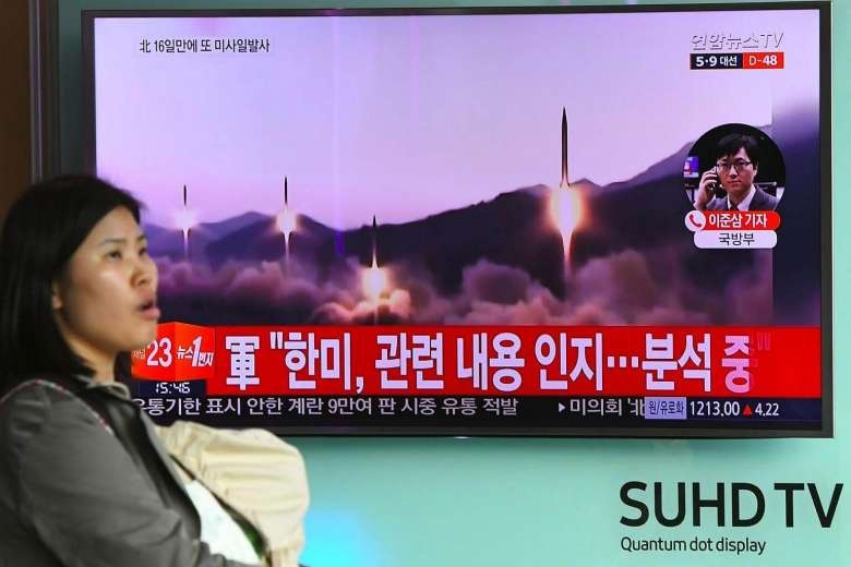 Trieu Tien phong ten lua dan dao sau khi Seoul co tong thong moi hinh anh