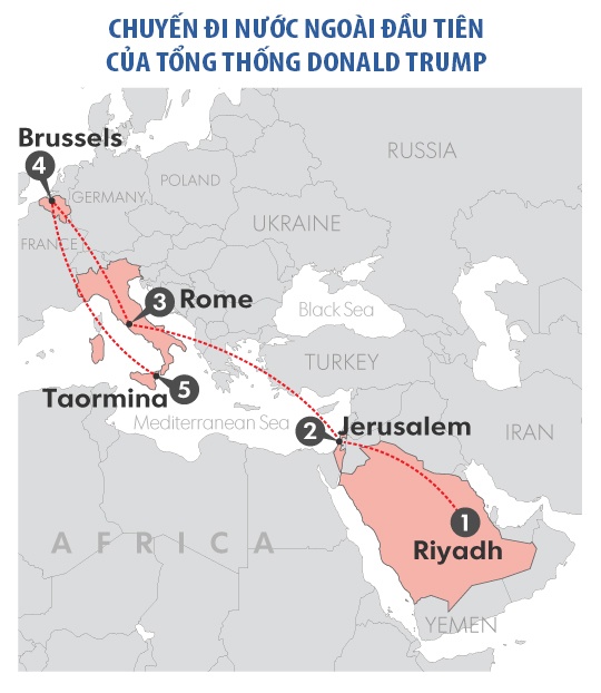 Trump di cong du anh 3