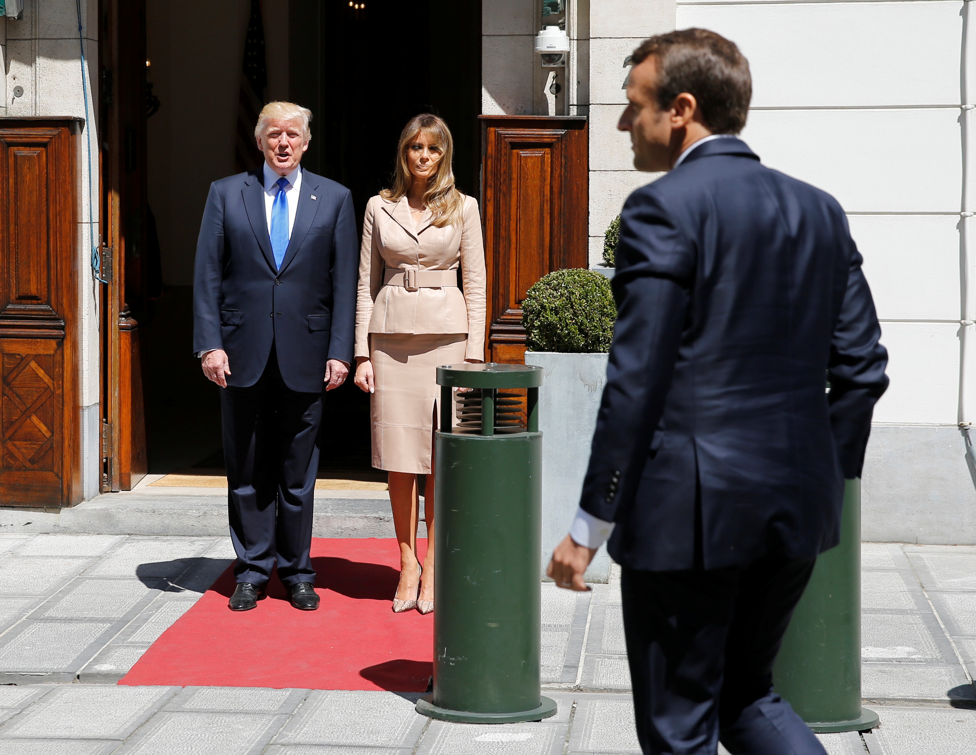 Trump gap Macron anh 2