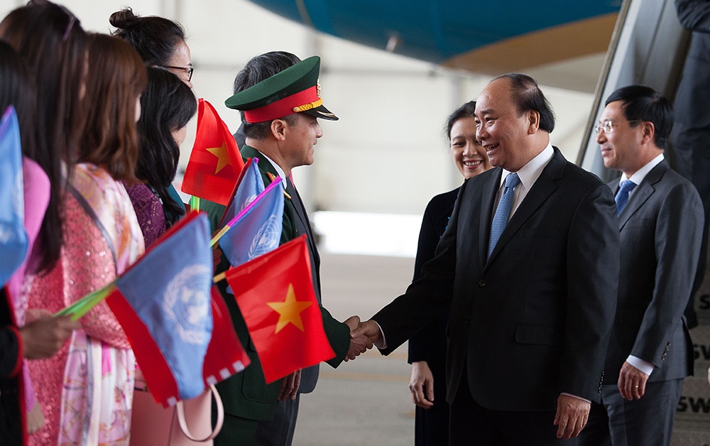 Thu tuong Nguyen Xuan Phuc den New York hinh anh