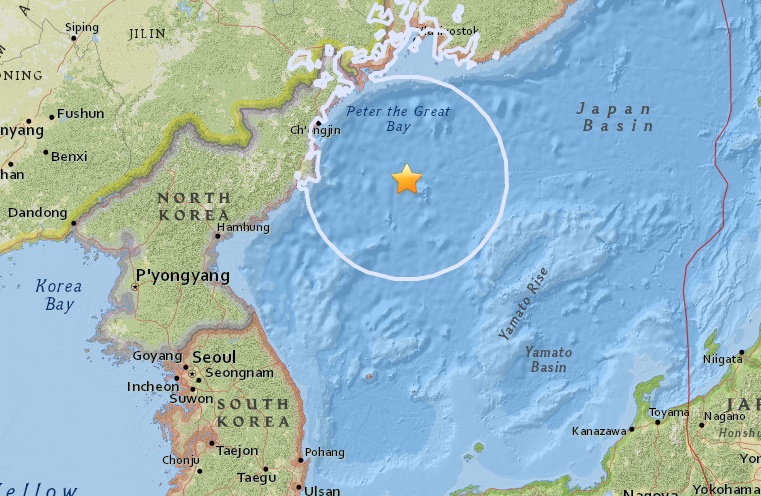 Dong dat 5,8 do Richter gan Trieu Tien hinh anh