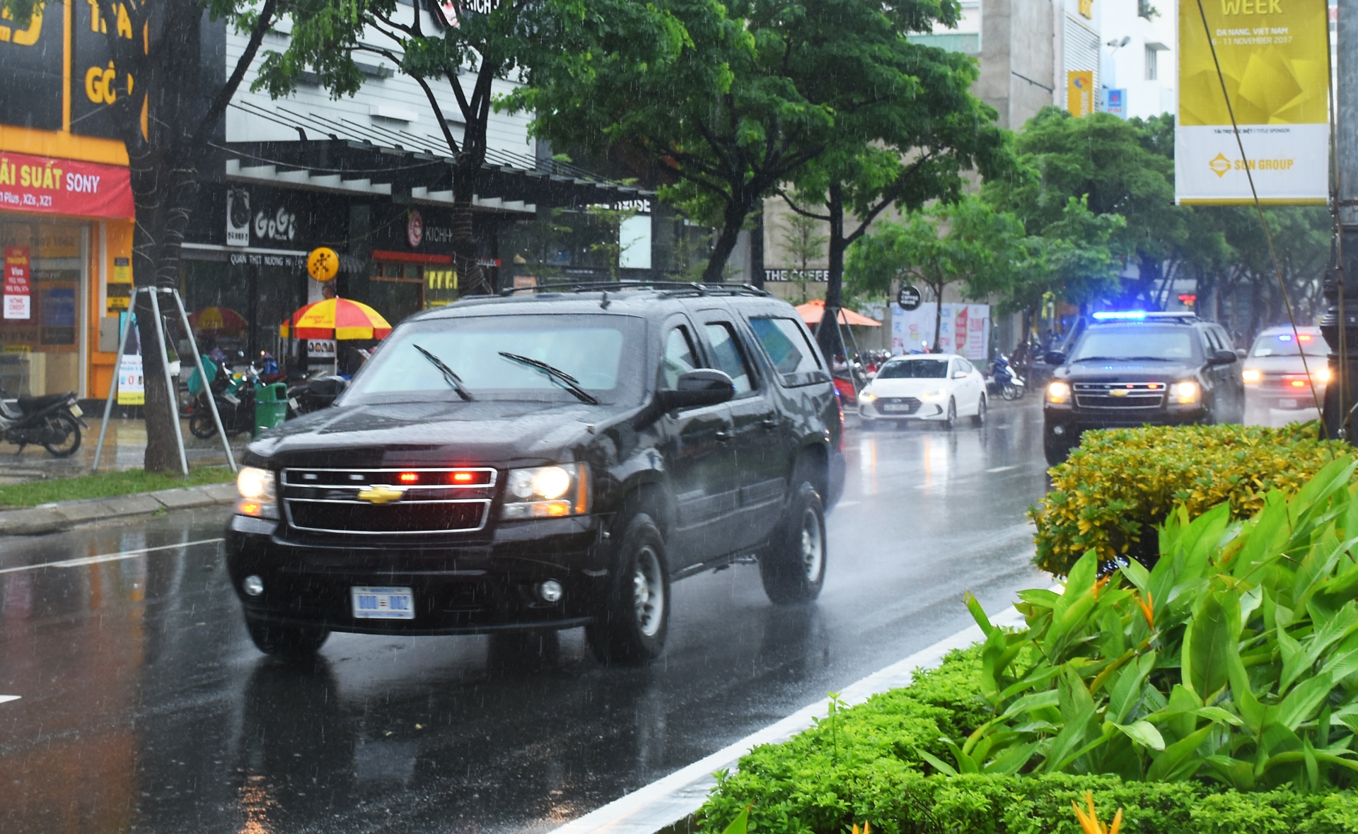 xe tong thong My o Da Nang,  tong thong My den Da N anh 13