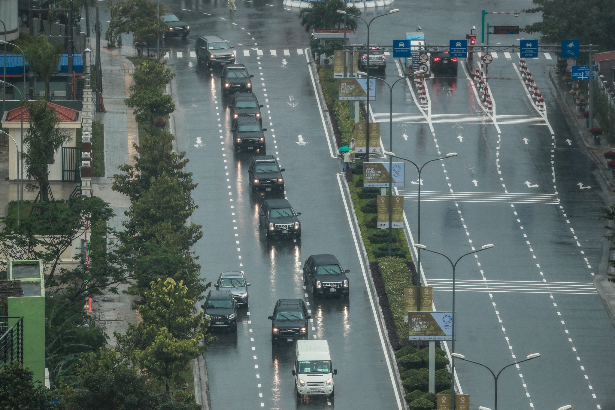 xe tong thong My o Da Nang,  tong thong My den Da N anh 1