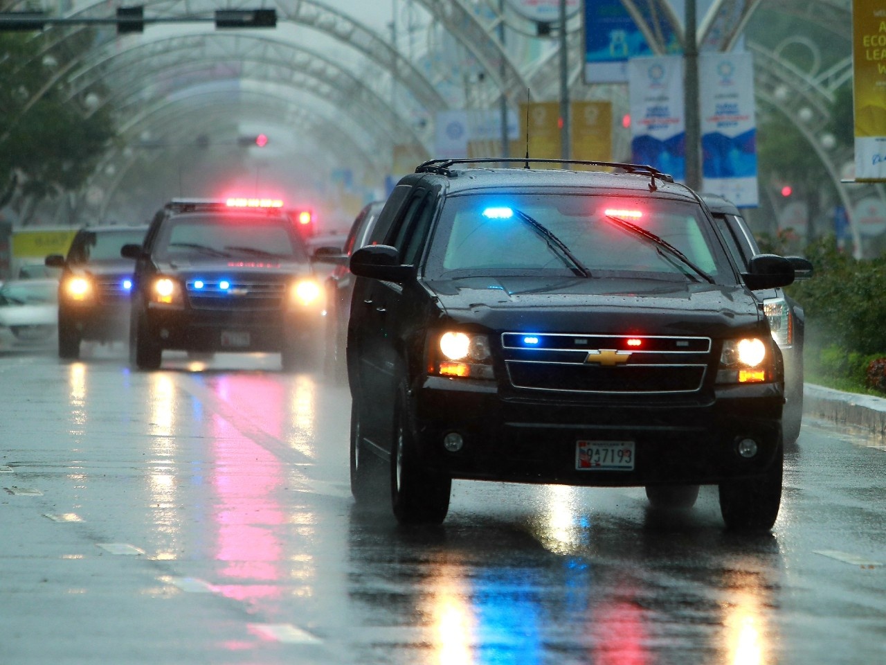 xe tong thong My o Da Nang,  tong thong My den Da N anh 9