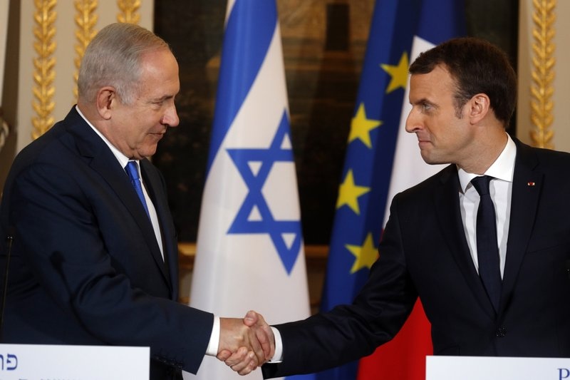 Giua Paris, thu tuong Israel tranh cai tong thong Phap ve Jerusalem hinh anh