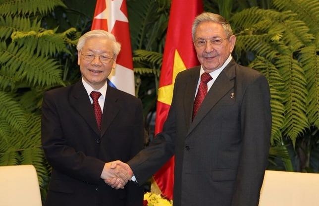 Chu tich Cuba don, hoi dam voi Tong bi thu Nguyen Phu Trong hinh anh