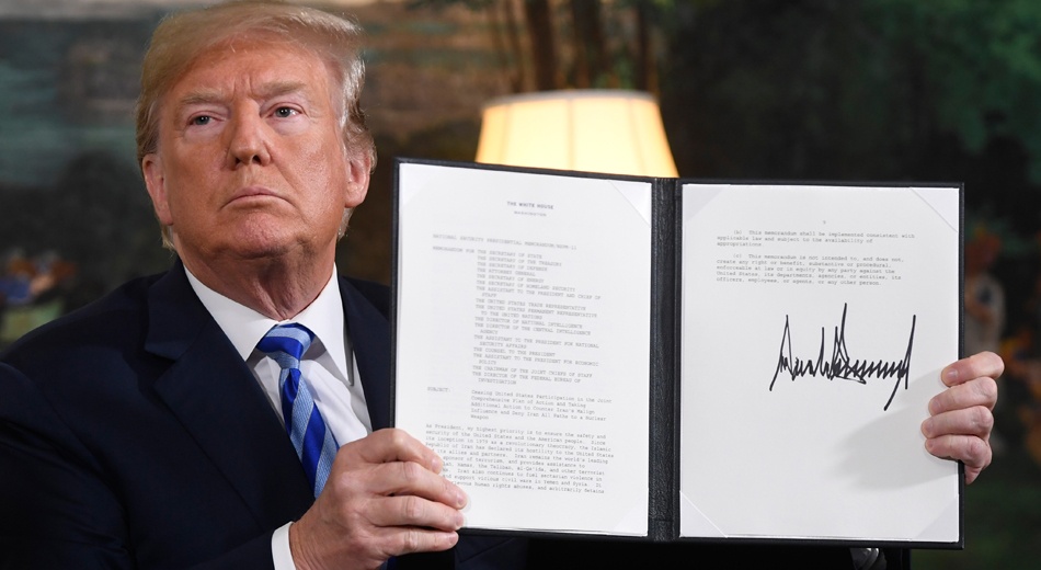 Trump xe bo thoa thuan Iran, nguy co xung dot tang manh o Trung Dong hinh anh