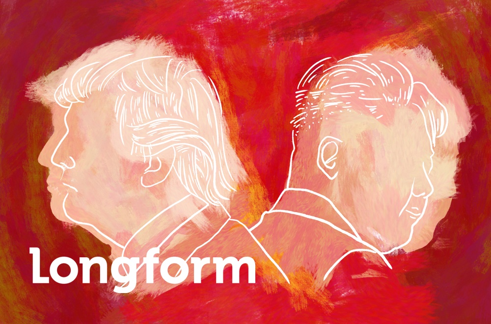 Thuong dinh My-Trieu: Khi 2 nguoi dan ong lan dau buoc xuong dong song hinh anh