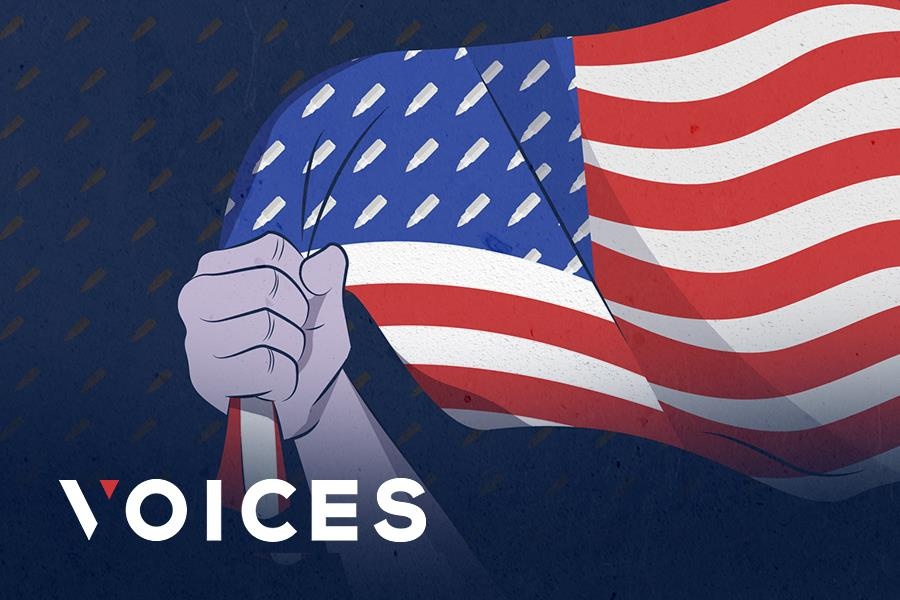 Nuoc My dien loan cua toi van de nguoi dan mang sung chay quanh hinh anh