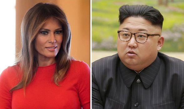 TT Trump noi nham ba Melania 'quen biet' Kim Jong Un hinh anh