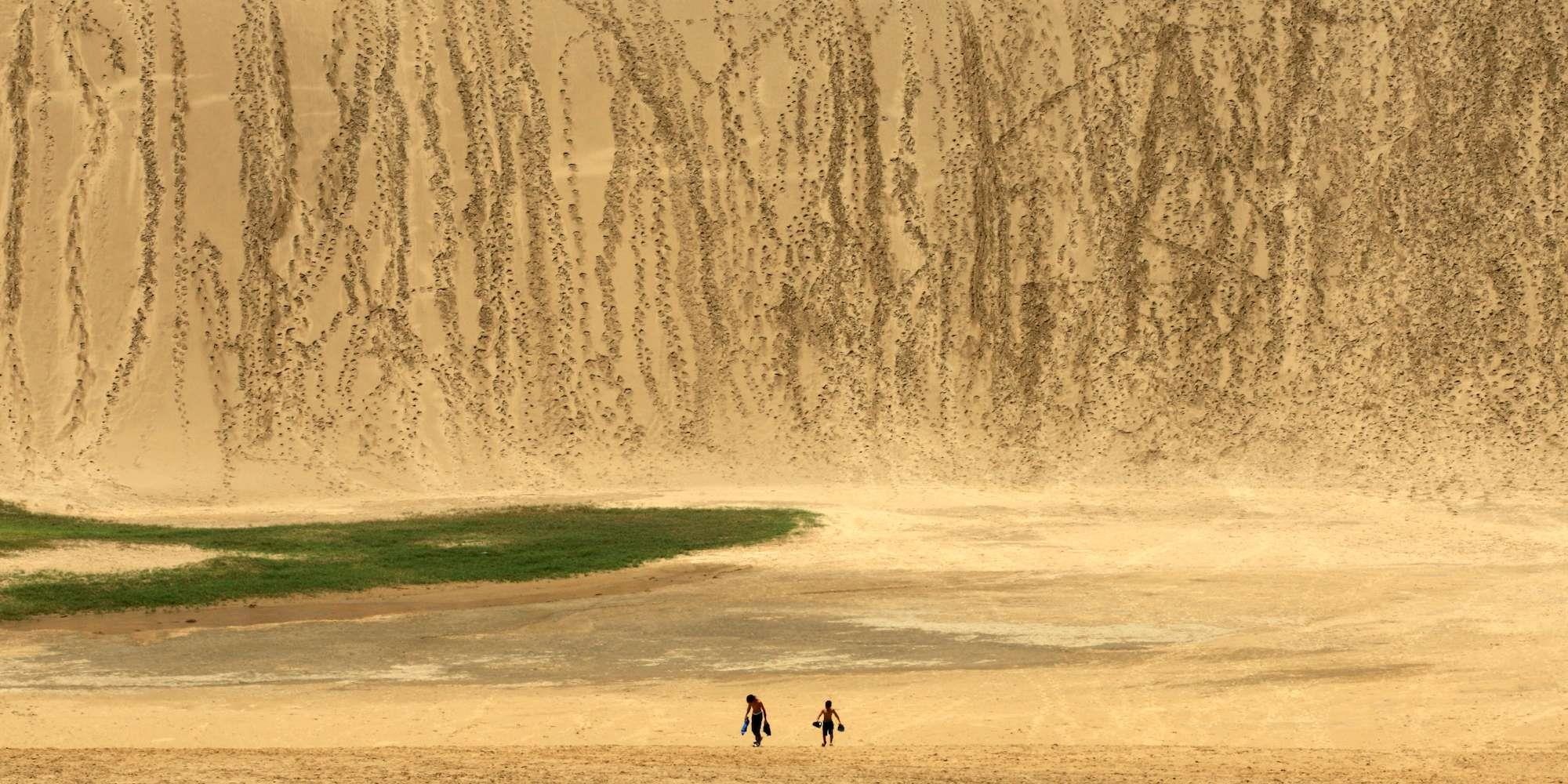 Nhat Ban cam du khach 've bay' tren con cat co dai anh 3