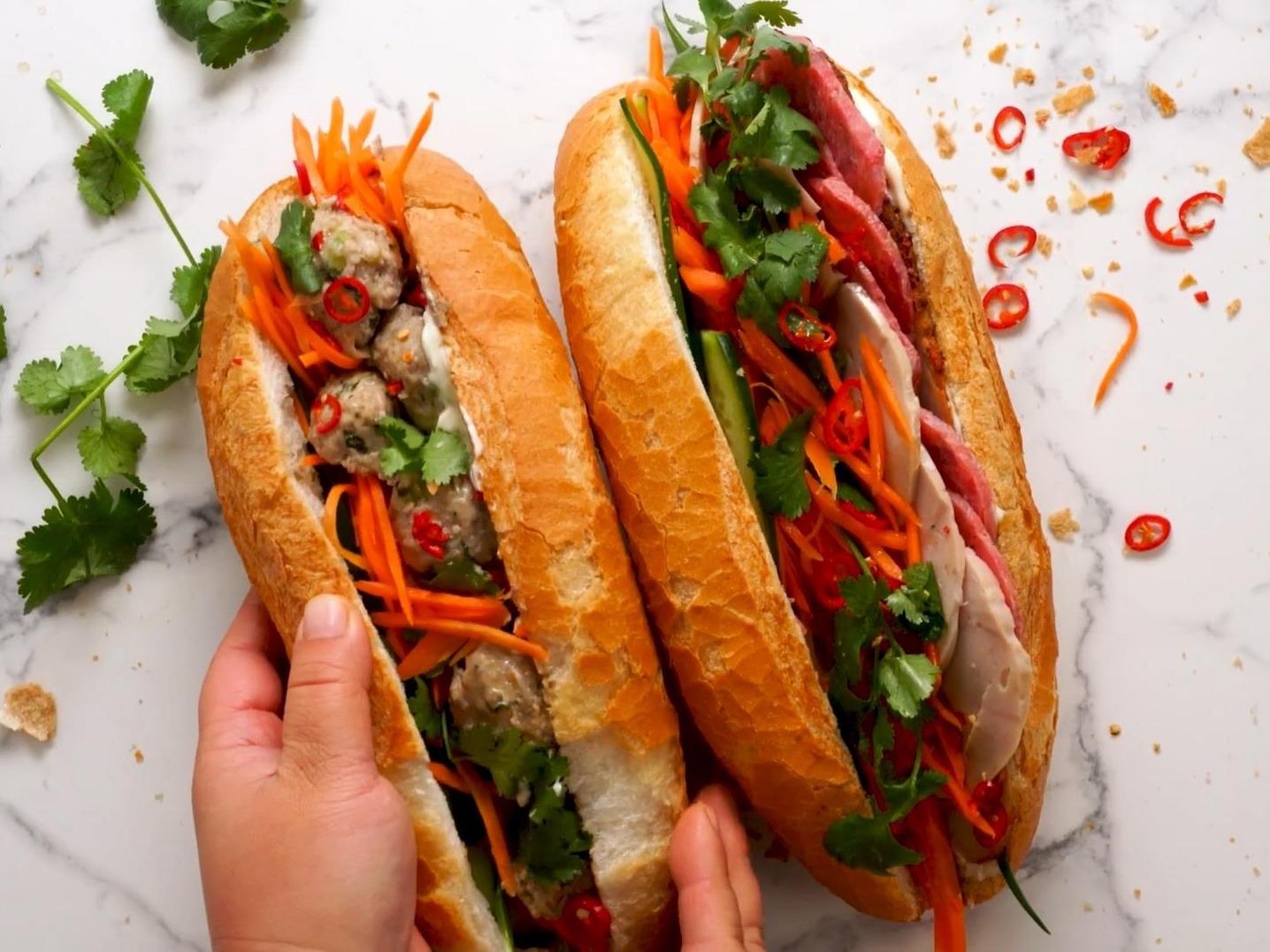 Cong thuc lam mon xiu mai an kem banh mi ngon nhu o Da Lat hinh anh