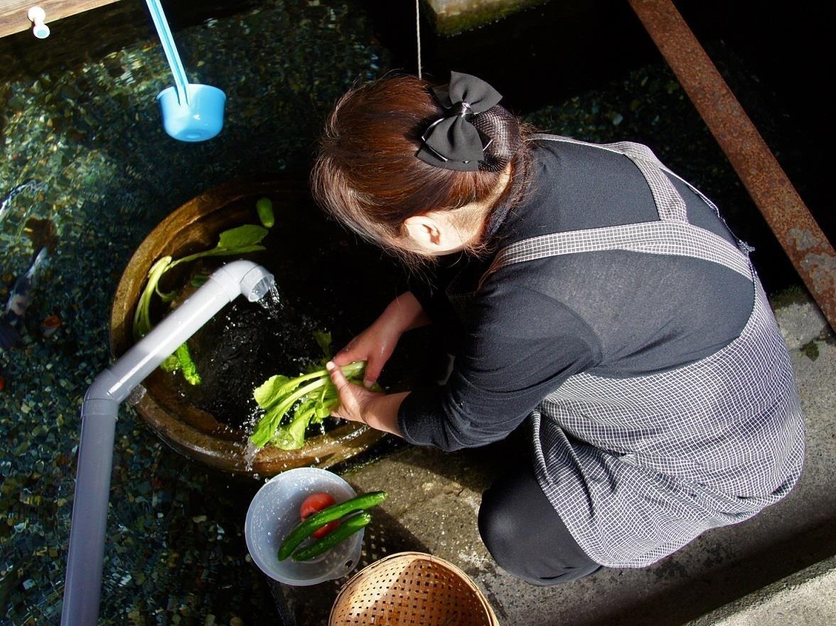 Ngoi lang Nhat giat do, rua rau bang nuoc kenh hinh anh